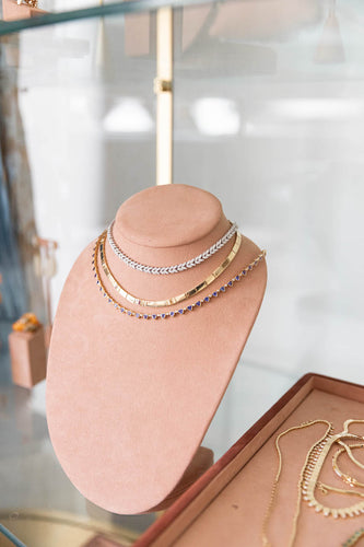 Trillion Tanzanite Necklace
