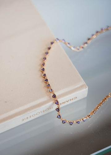Trillion Tanzanite Necklace