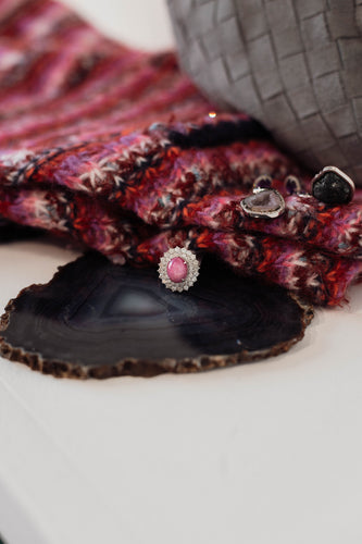 Oval Star Ruby Ring