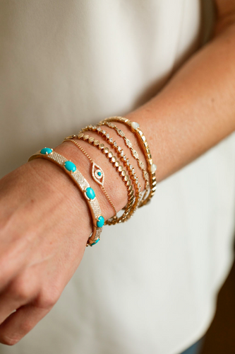 Gold Tile Bracelet
