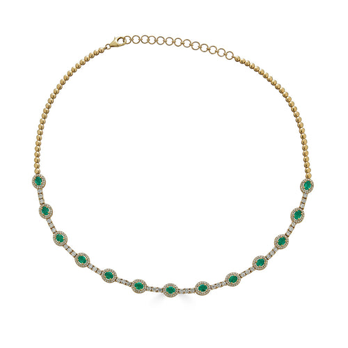 Emerald Tennis Necklace