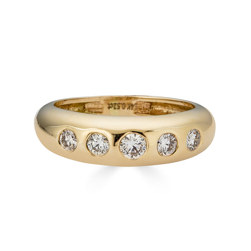 Yellow Gold Donut Ring