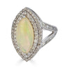 Marquise Peruvian Opal Ring