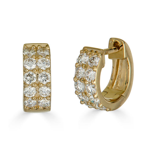 Two Line Diamond Earring