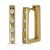 Yellow Gold Square Earring