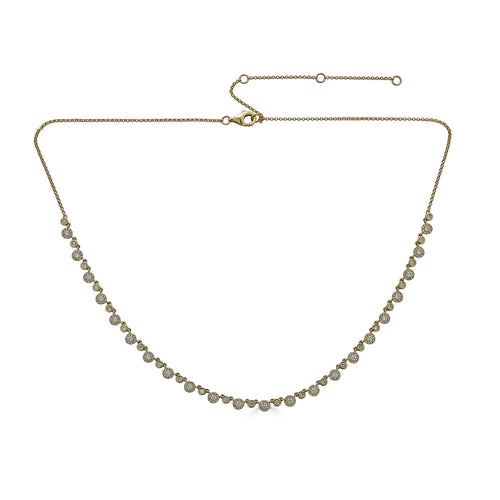 Diamond Circle Motif Necklace