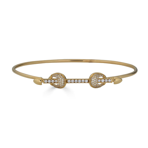 Diamond Belt Bangle