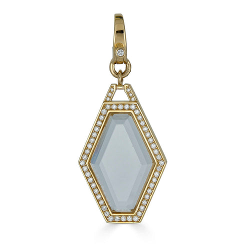 Elongated Topaz Pendant