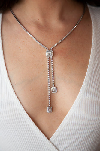 Diamond Bolo Necklace