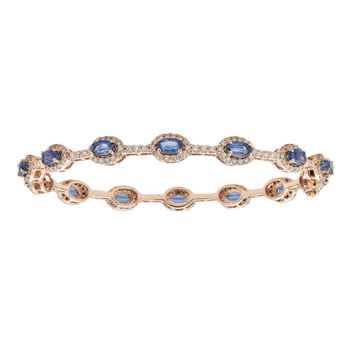 Olivia Kyanite Rose Gold Bangle