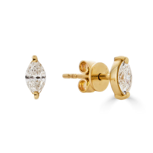 Marquise Diamond Stud Earrings