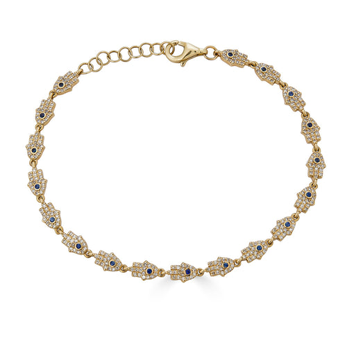 Hamsa Diamond Bracelet