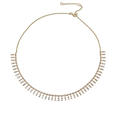 Top Bezel Drop Necklace