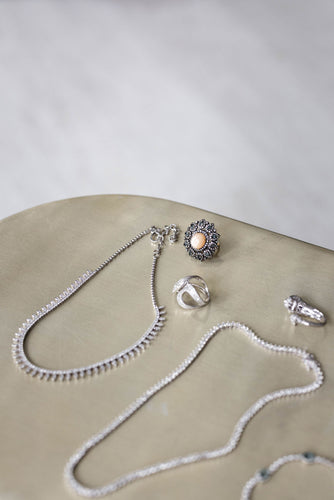 Top Bezel Drop Necklace