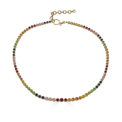 Sapphire Rainbow Necklace