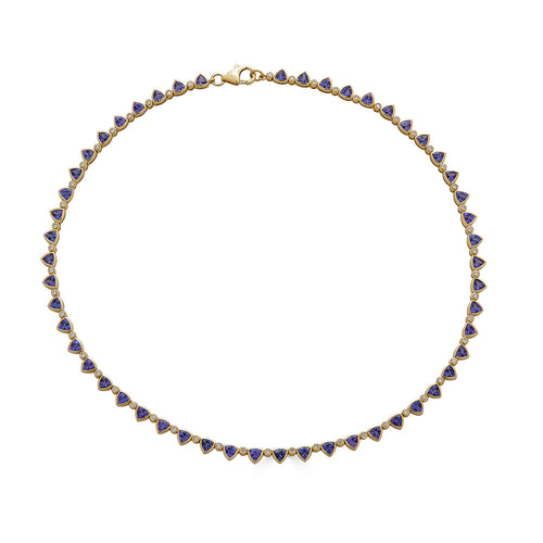 Trillion Tanzanite Necklace