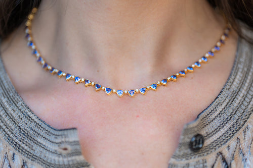Trillion Tanzanite Necklace