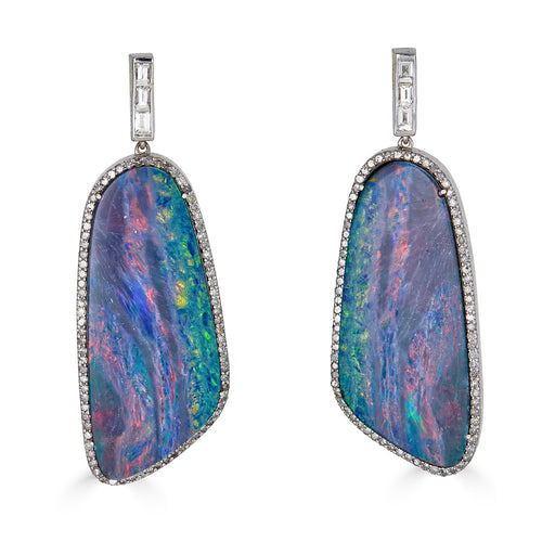 Australian Opal Oblong Earring