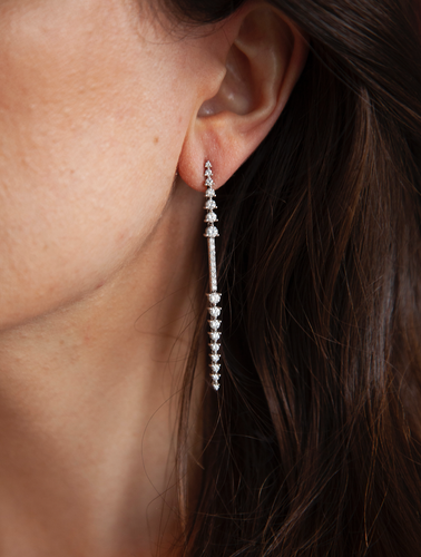 White Diamond Earring