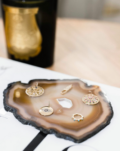 Yellow Gold and Turquoise Clasp Pendant