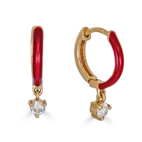 Enamel Earring