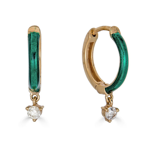 Enamel Earring