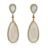 White Opal Drop Earring
