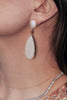 White Opal Drop Earring