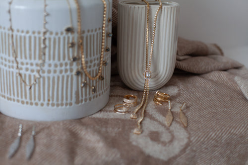 Two Line Thick Diamond Band