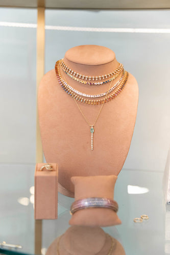 Emerald Pendant Drop Necklace