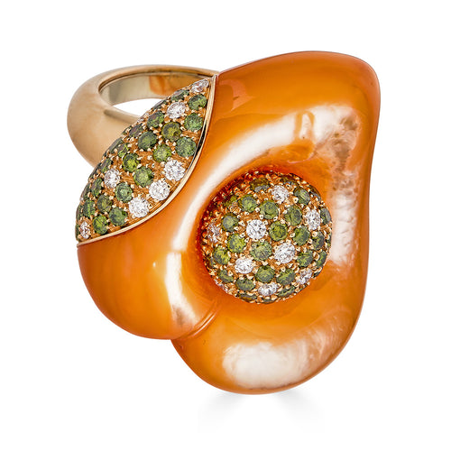 Mother of Pearl Cocktail Ring