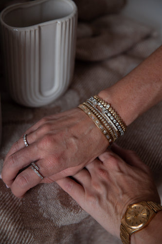 Oval Gold Tile Bracelet