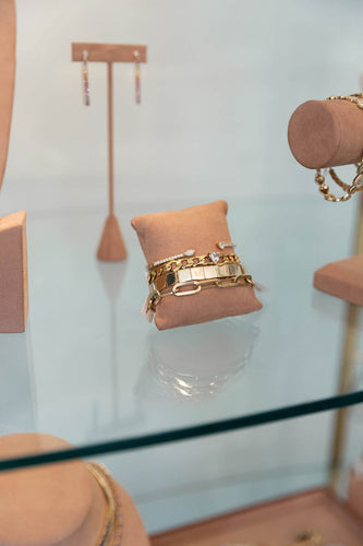 Open Line Pave Diamond Bangle