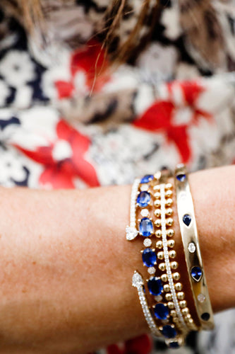 Pear Shape Sapphires Bangle