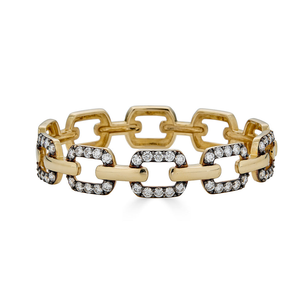 Gold Chain Link Bangle