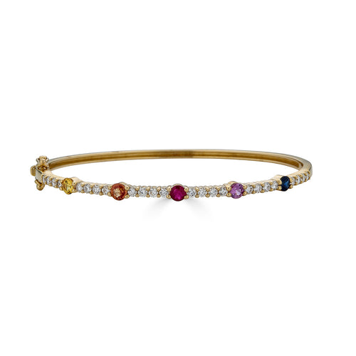 Multicolor Sapphire Bangle