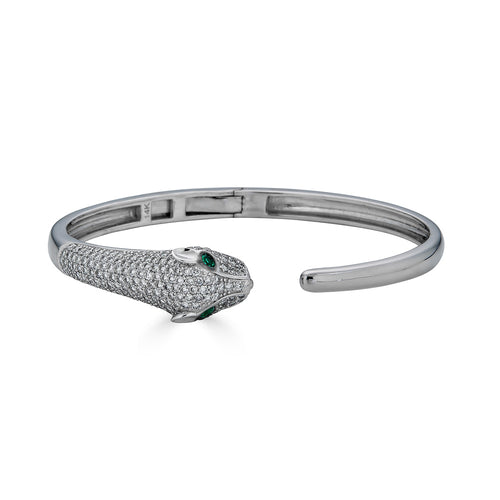 Pave Diamond Jaguar Bangle