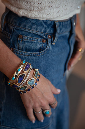 Oval Shaped Sapphire Tennis Bracelet