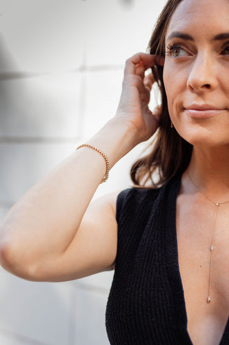 Spiked Diamond Tennis Bracelet