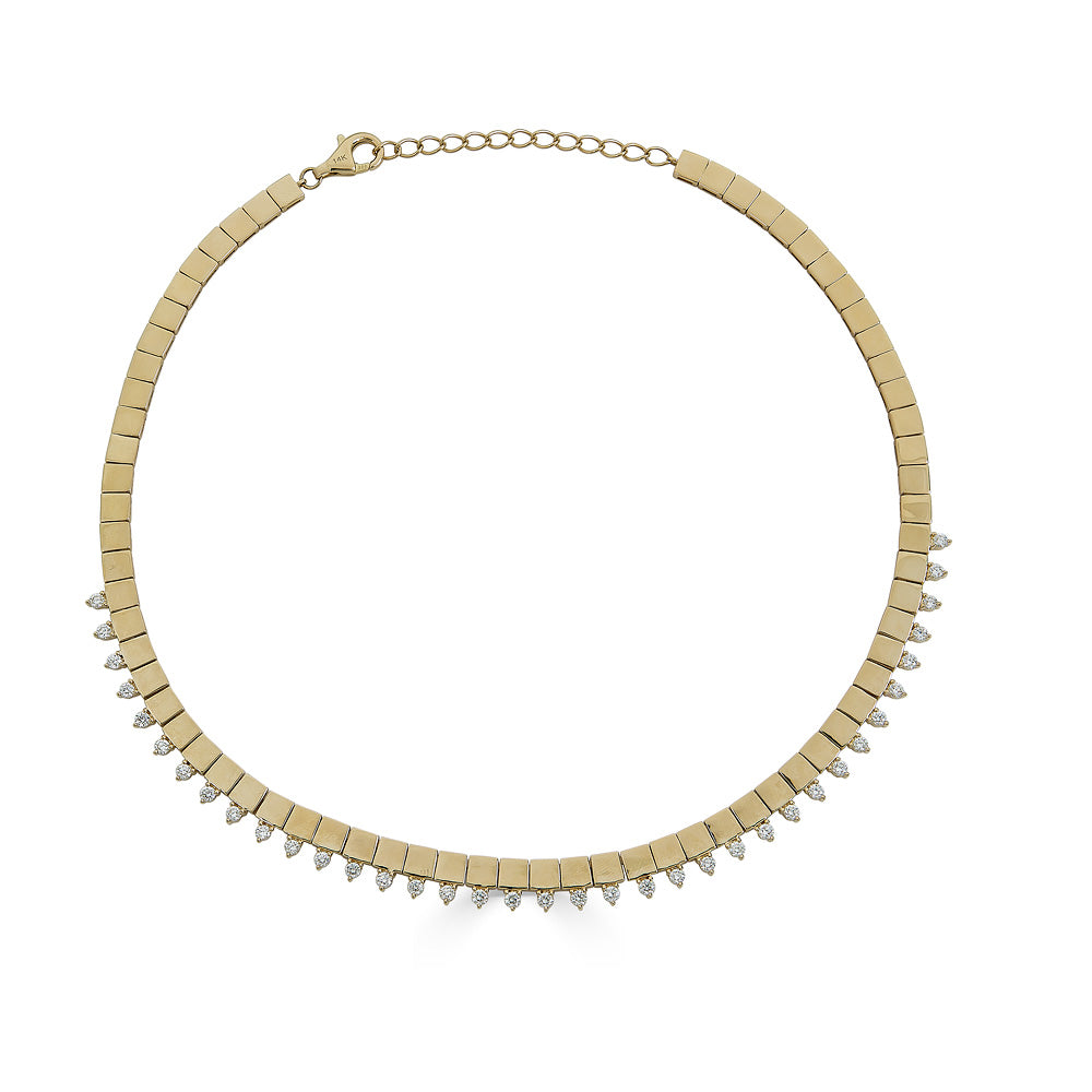 Gold Square Chain Necklace