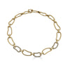 Gold Bubble Link Necklace