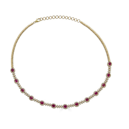 Ruby Tennis Necklace