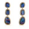 Three Drop Australian Opal Earring