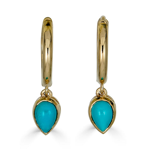 Pear Shape Turquoise Earring