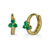 Floral Shape Emerald Earring