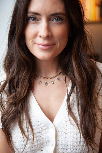 Labradorite Marquise Drop Necklace