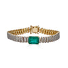 Emerald Stone Diamond Bracelet