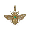 Diamond Emerald Bee Pendant