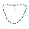 Turquoise Triangle Cluster Necklace