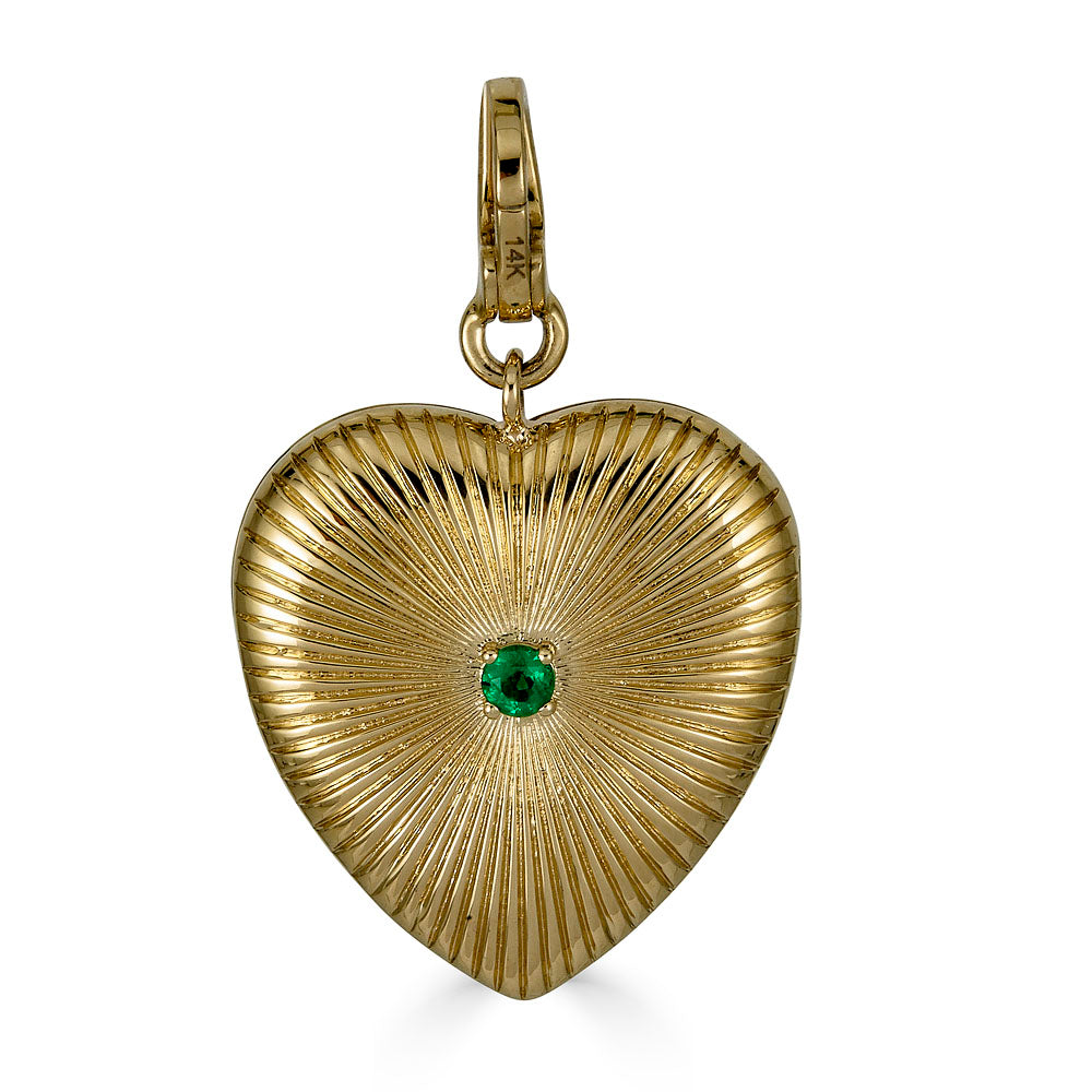 Textured Heart Locket